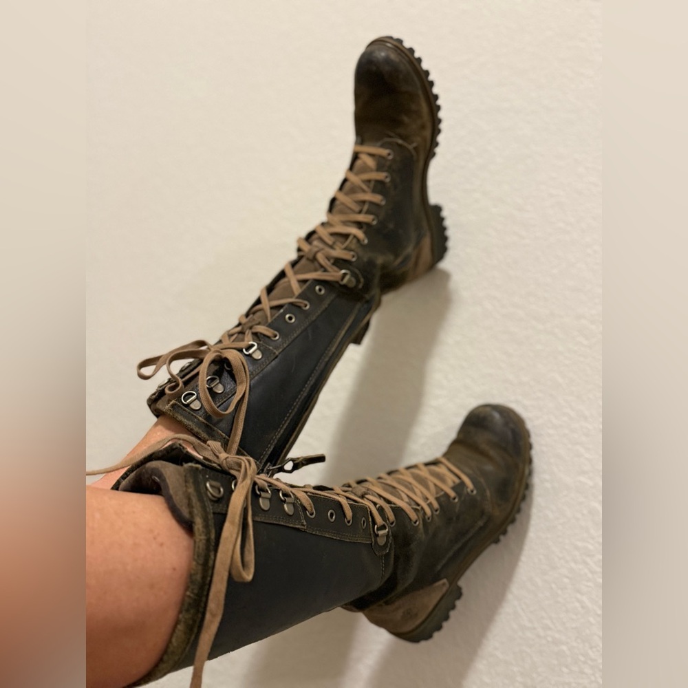 Leather waterproof winter boots